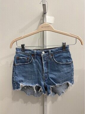 Levi's 501 High Waist Denim Jean cutoff shorts